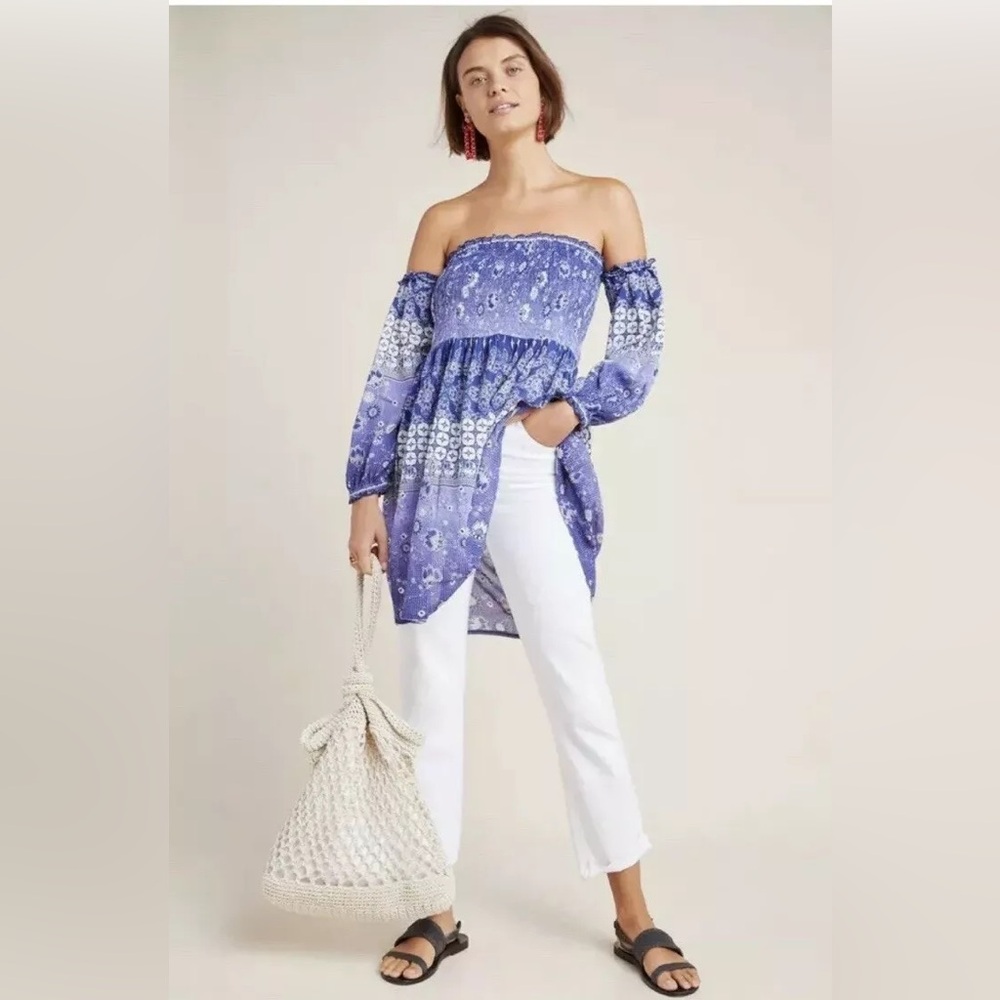 Anthropologie x Raga Willa Off The Shoulder Smocked Dress - size XS NWT